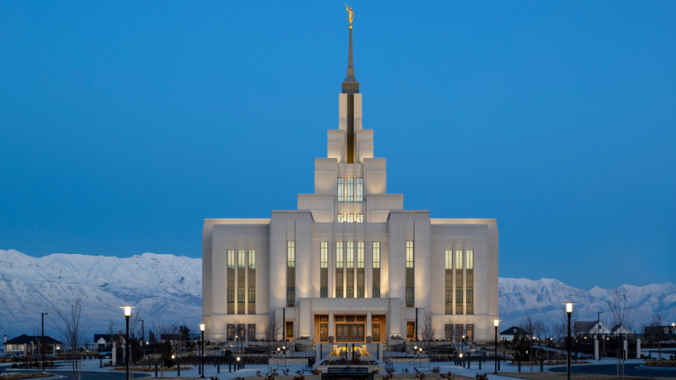 Saratoga Springs Utah Temple Miracle of the Stone LDS
