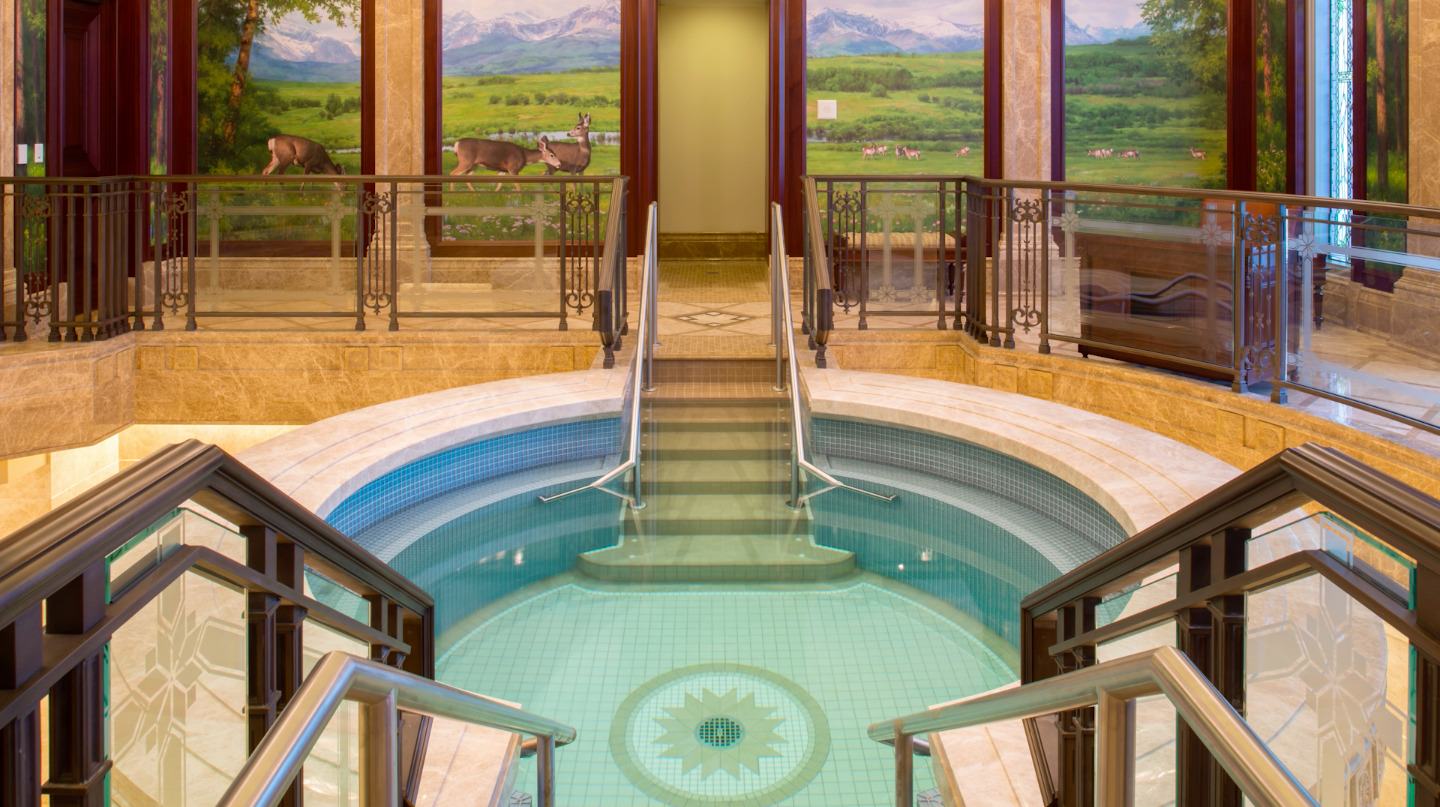 Patina work on railings Payson Utah Temple LDS